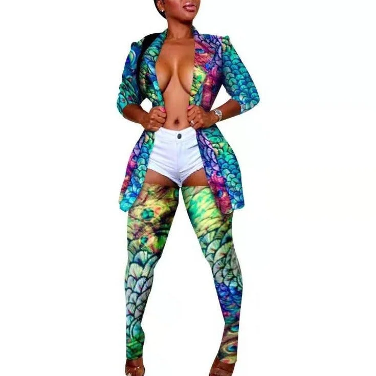 Wholesale women's lapel jacket with leg socks nightclub suit 2PCS(CL8465) Embroidered Jacket Appliqued Jacket Beaded Jacket Wholesale women's lapel jacket with leg socks nightclub suit 2PCS(CL8465) Embroidered Jacket Appliqued Jacket Beaded Jacket