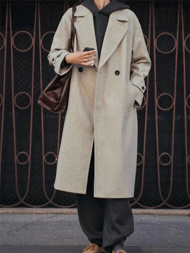 Advbridge Loose Fashion Women's Overcoat Pocket Lapel High Waist Long Sleeve Winter 2024 Ladies Jacket Coat Solid Patchwork Outwear Bomber Jacket Anorak Windbreaker Advbridge Loose Fashion Women's Overcoat Pocket Lapel High Waist Long Sleeve Winter 2024 Ladies Jacket Coat Solid Patchwork Outwear Bomber Jacket Anorak Windbreaker