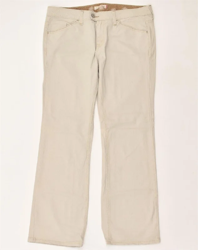 LEVI'S Womens Bootcut Casual Trousers US 12 Large W34 L30 Beige Cotton Skinny Trousers Denim Stretchy LEVI'S Womens Bootcut Casual Trousers US 12 Large W34 L30 Beige Cotton Skinny Trousers Denim Stretchy