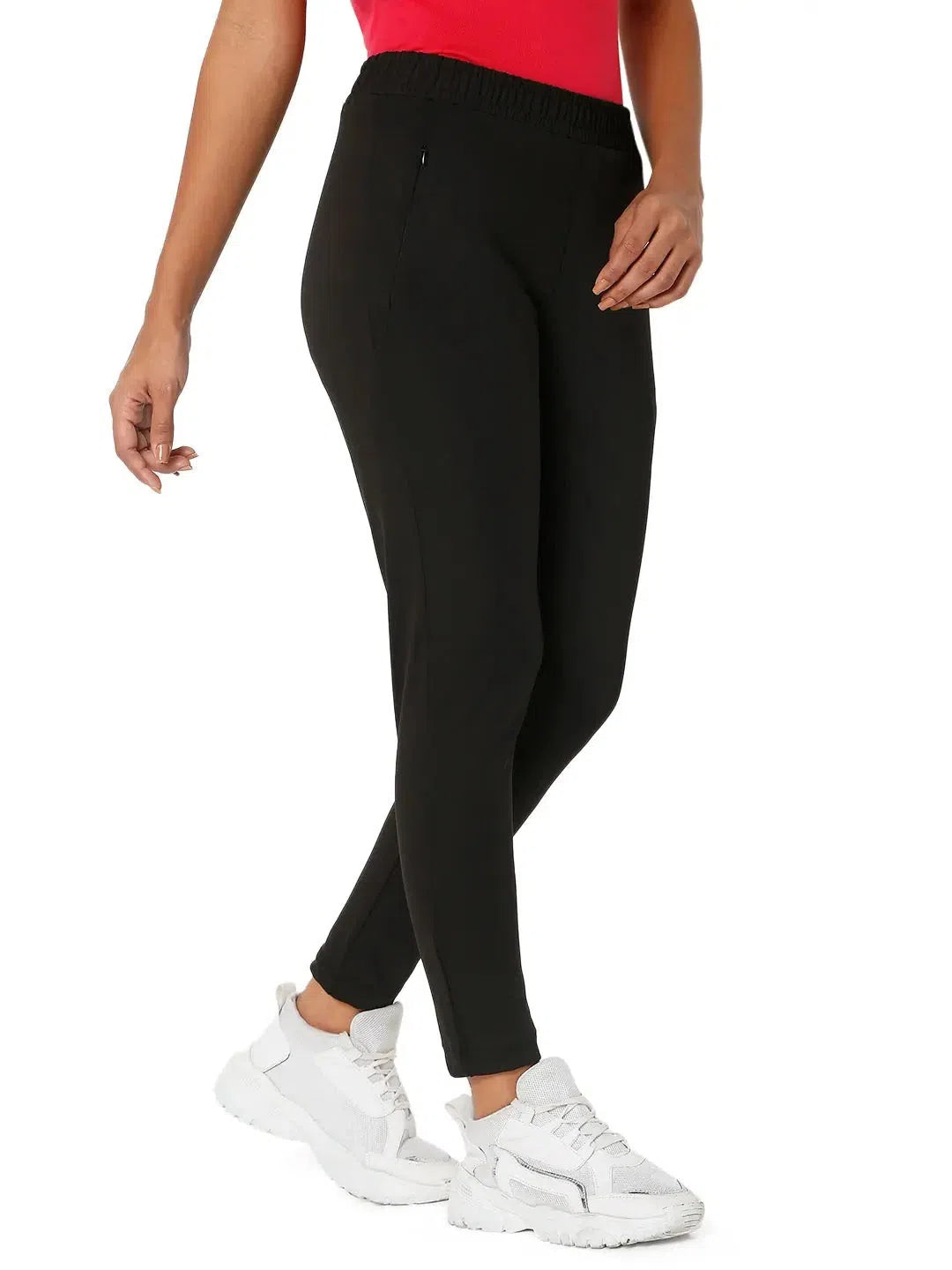 Smarty Pants Women's Cotton Lycra Ankle Length Blooming Black Color Trouser Trousers Recommended Stylist Smarty Pants Women's Cotton Lycra Ankle Length Blooming Black Color Trouser Trousers Recommended Stylist
