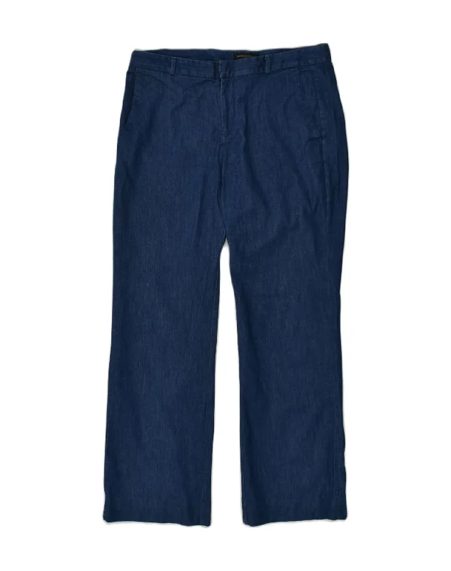 BANANA REPUBLIC Womens Straight Chino Trousers US 12 Large W36 L31 Blue Trousers Elastic Waist Soft BANANA REPUBLIC Womens Straight Chino Trousers US 12 Large W36 L31 Blue Trousers Elastic Waist Soft