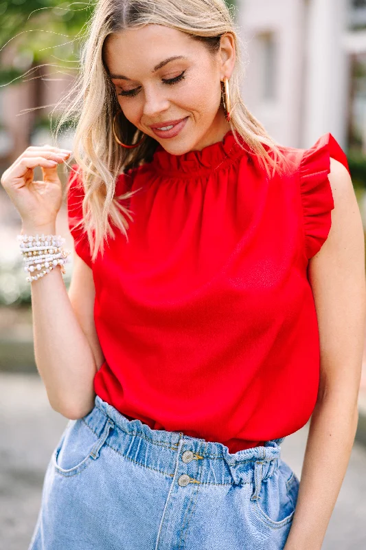 Put It To The Test Red Tank adorable tank top