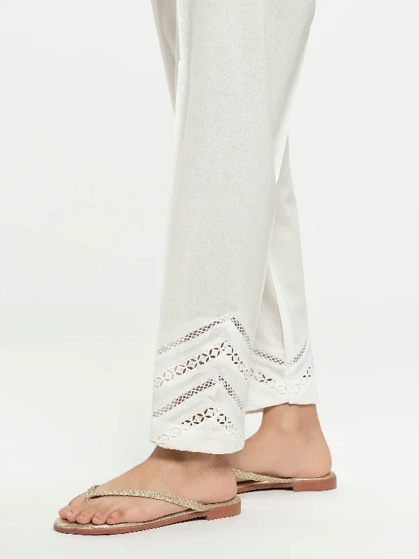 Laced Cambric Trousers Trousers Bootcut Casual
