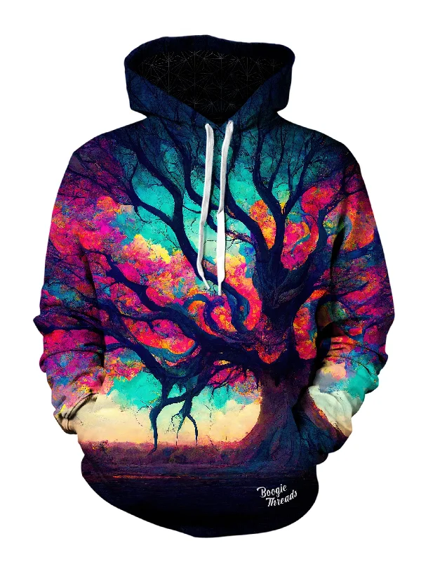 Discovery Unisex Pullover Hoodie Hoodie with Metallic Shiny Futuristic