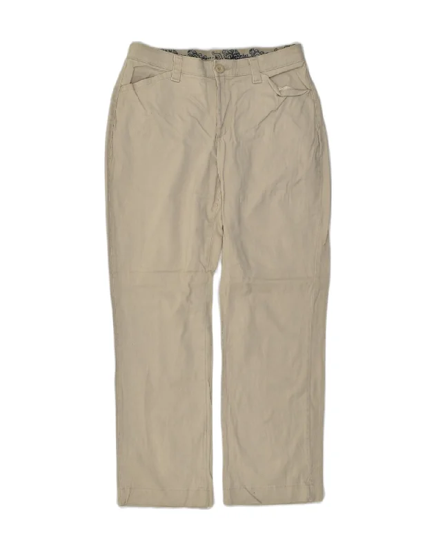 LEE Womens Straight Casual Trousers US 8 Medium W32 L29 Beige Cotton Trousers Modern Contemporary LEE Womens Straight Casual Trousers US 8 Medium W32 L29 Beige Cotton Trousers Modern Contemporary