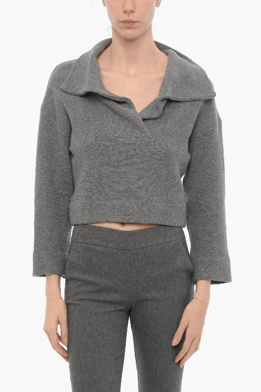 Beaufille Wool Blend BOTERO Sweater with Polo Neck S Standard size Machine Wash Dry Clean Hand Wash Beaufille Wool Blend BOTERO Sweater with Polo Neck S Standard size Machine Wash Dry Clean Hand Wash