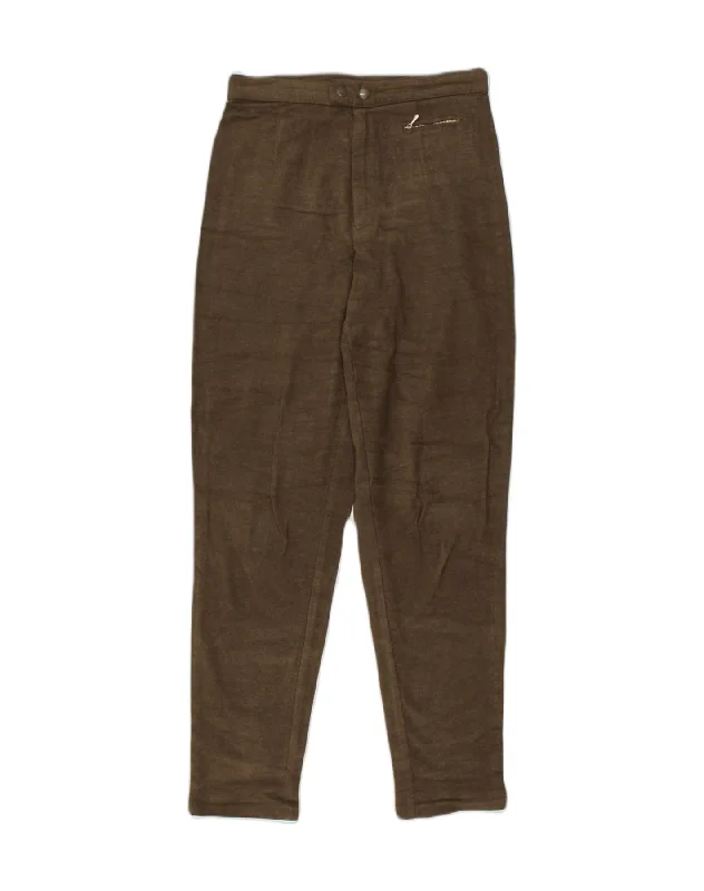 STEFANEL Womens Slim Casual Trousers IT 42 Medium W28 L29 Brown Viscose Trousers versatile all-occasion STEFANEL Womens Slim Casual Trousers IT 42 Medium W28 L29 Brown Viscose Trousers versatile all-occasion