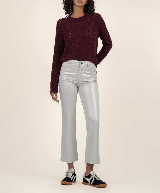 KT Cosmo Sweater Ribbed Striped Patterned