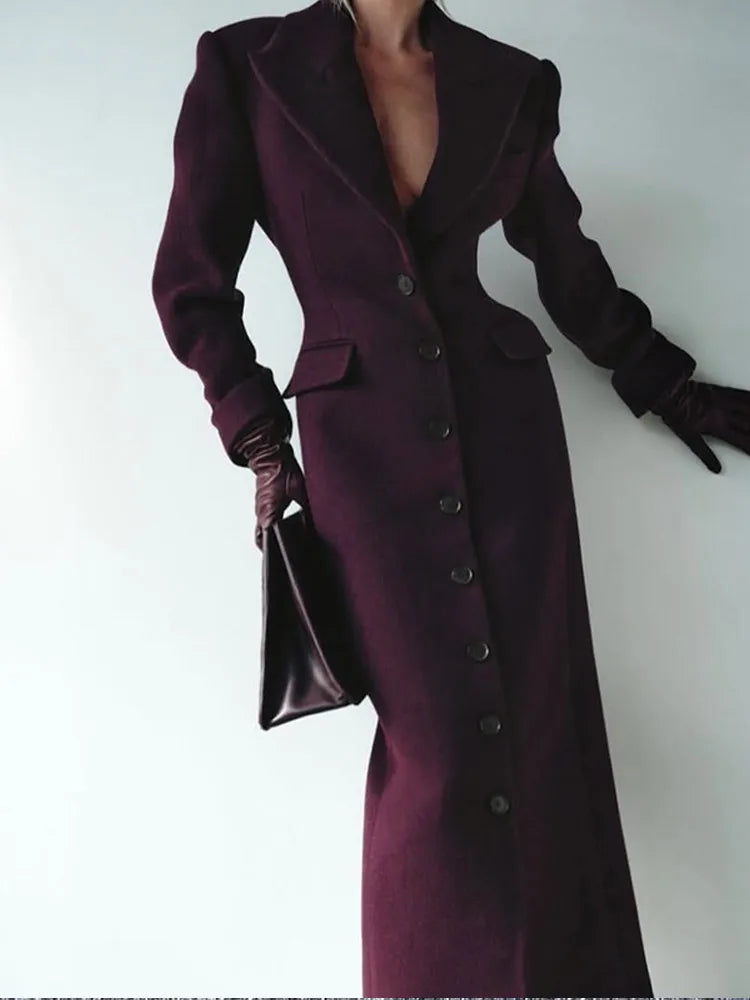 Elegant Wine Red Waist Up Wool Blend Long Jacket Women Chic Lapel Collar Single Breast Overcoat 2025 Autumn Lady High Streetwear Hooded Jacket Caped Jacket Shawl Collar Jacket Elegant Wine Red Waist Up Wool Blend Long Jacket Women Chic Lapel Collar Single Breast Overcoat 2025 Autumn Lady High Streetwear Hooded Jacket Caped Jacket Shawl Collar Jacket