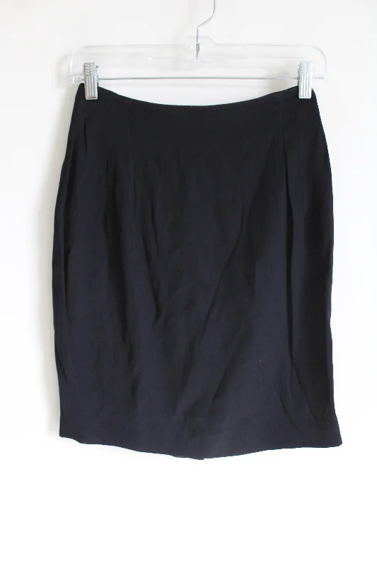 Vintage Annie Reva Black Mini Skirt | 8 velvet skirt plush