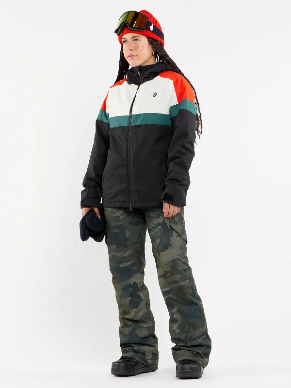 Womens Lindy Insulated Jacket - Black Tailored Jacket Straight Jacket A-Line Jacket