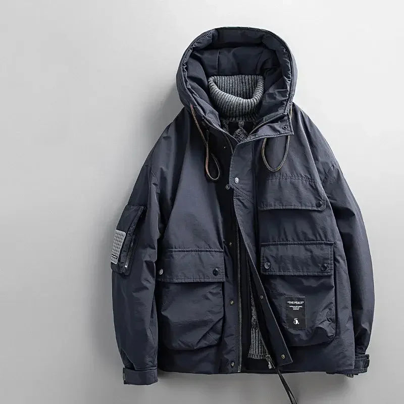 Advbridge Men‘s Wintern outfits Outdoor Workwear Loose Padded Jacket 2024 Winter Warm Hooded Warm Thicken Coat Men Women 2024 Letter Print Patch Design Jacket Embroidered Jacket Appliqued Jacket Beaded Jacket Advbridge Men‘s Wintern outfits Outdoor Workwear Loose Padded Jacket 2024 Winter Warm Hooded Warm Thicken Coat Men Women 2024 Letter Print Patch Design Jacket Embroidered Jacket Appliqued Jacket Beaded Jacket