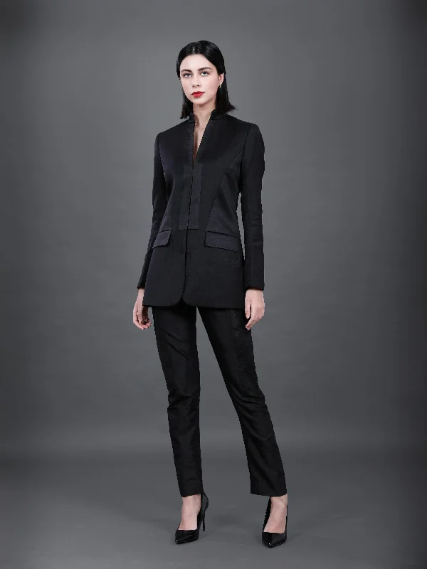 THE PRINCESS PANELLED BANDHGALA JACKET Toggled Jacket Drawstring Jacket Belted Jacket THE PRINCESS PANELLED BANDHGALA JACKET Toggled Jacket Drawstring Jacket Belted Jacket