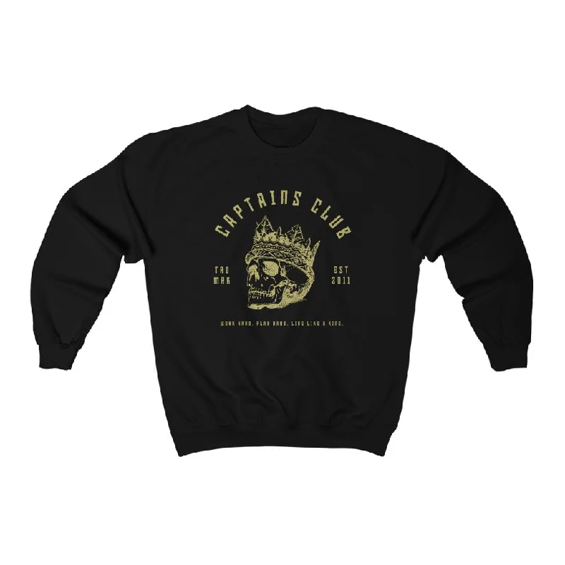 King's To You Sweatshirt Hoodie with Button Classic Timeless