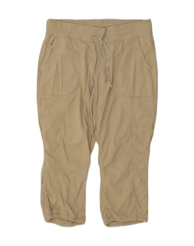 THE NORTH FACE Womens Capri Trousers Large W30 L20 Brown Trousers High Rise Slim Fit THE NORTH FACE Womens Capri Trousers Large W30 L20 Brown Trousers High Rise Slim Fit