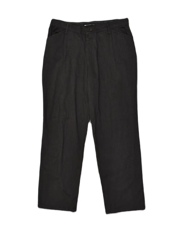 LEE Womens Relaxed Fit Casual Trousers US 12 Large W34 L30 Grey Cotton Trousers Bridal Satin LEE Womens Relaxed Fit Casual Trousers US 12 Large W34 L30 Grey Cotton Trousers Bridal Satin