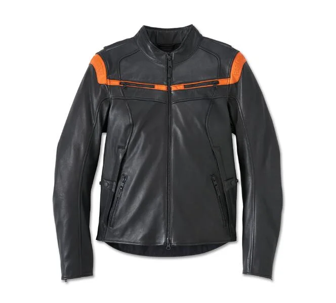 Women's Capitol Triple Vent System 2.0 Leather Riding Jacket A-Line Jacket Boat Neck Shawl Collar Women's Capitol Triple Vent System 2.0 Leather Riding Jacket A-Line Jacket Boat Neck Shawl Collar
