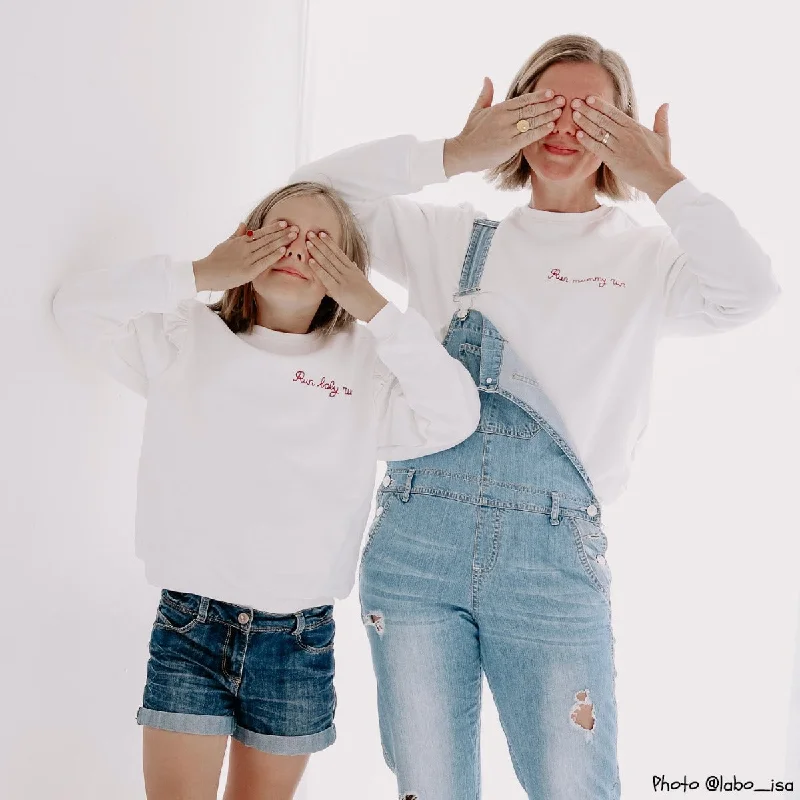 JASMIN Duo Sweatshirt + Dress - Girl + Mum - PDF Sewing Pattern Hoodie with V-Neck Classic Versatile JASMIN Duo Sweatshirt + Dress - Girl + Mum - PDF Sewing Pattern Hoodie with V-Neck Classic Versatile