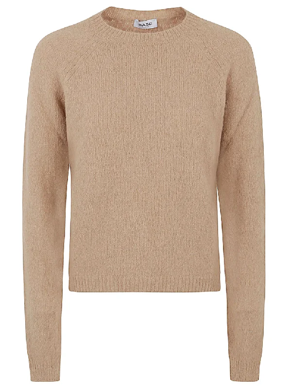 Base Women's Sweaters Camel Open Front Closed Front Wrap Front