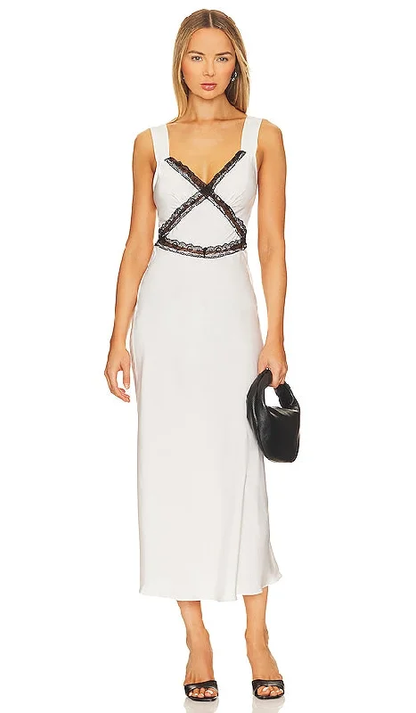 Bardot Emory Lace Dress in White