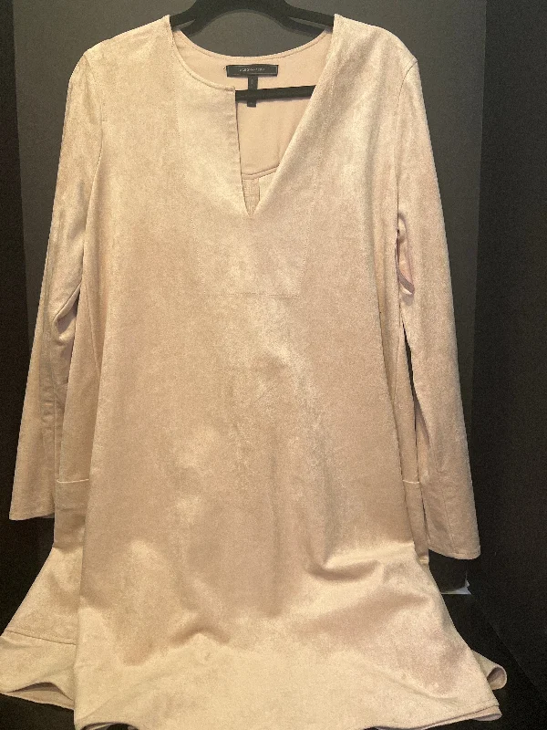 BCBGMaxazria Faux Suede Dress (Size Large)
