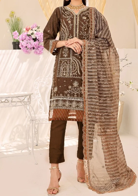 Bin Hameed Rang E Haya Heavy Embroidered Khaddi Net Dress
