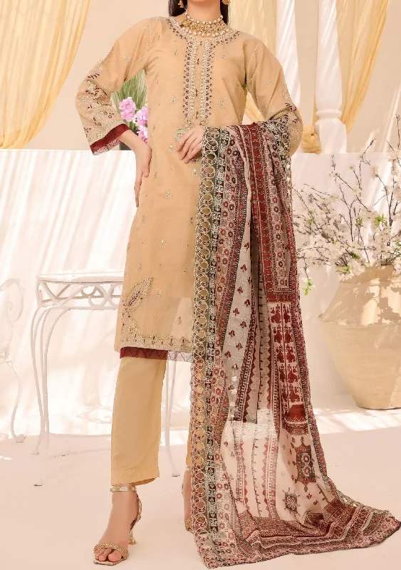 Bin Hameed Rang E Haya Heavy Embroidered Khaddi Net Dress