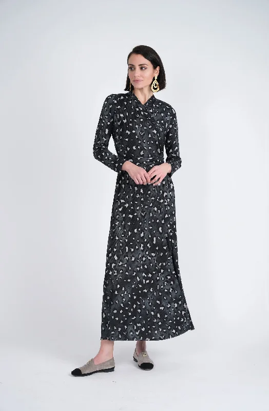 Blue Moon Belt Print Dress