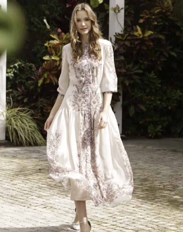 C&M Paisley Belted Dress