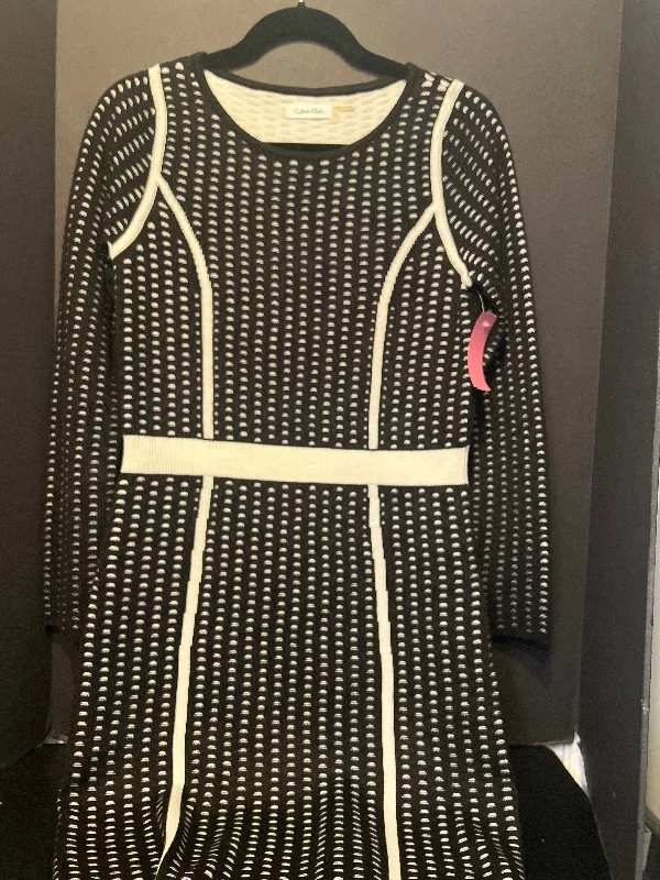 Calvin Klein Knit Pattern Dress (Size Small)