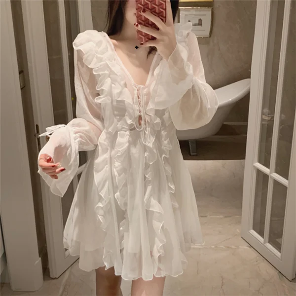 Cute chiffon dress YV42947