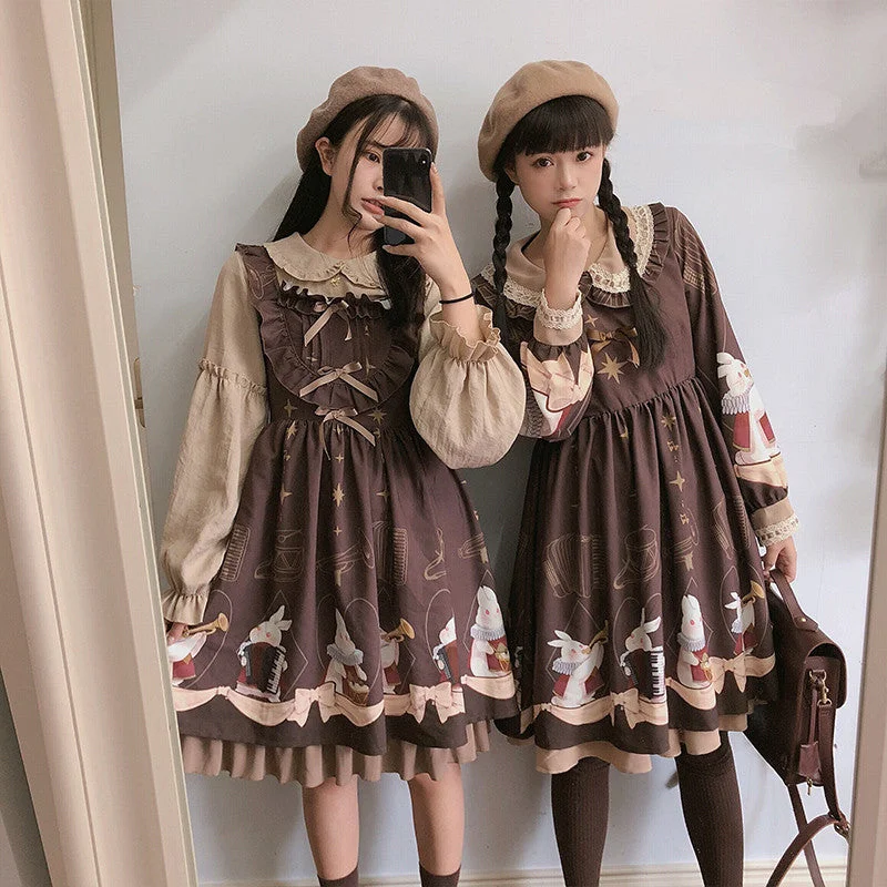 Cute vintage rabbit dress yv40728