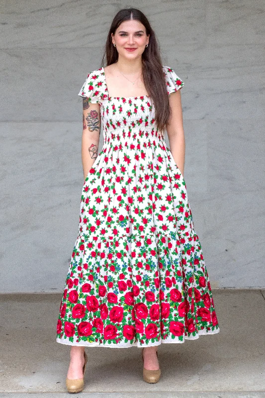 Dagmara White Folk Dress