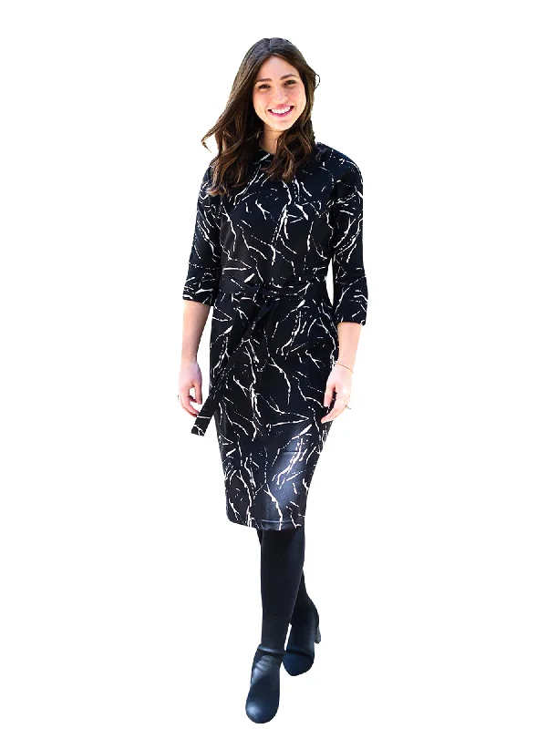 Daniella Faye Black&White Kira Dress