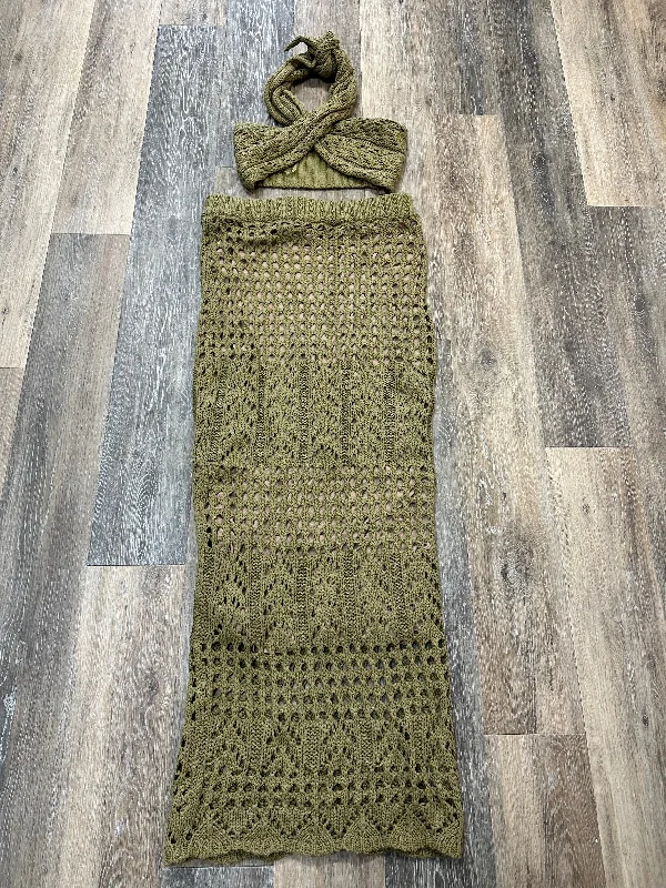 Dress Set 2pc By Jlux Label In Green, Size: Xl