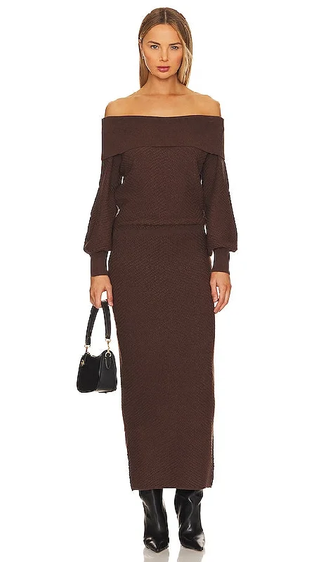 Favorite Daughter The Irene Dress in Brown