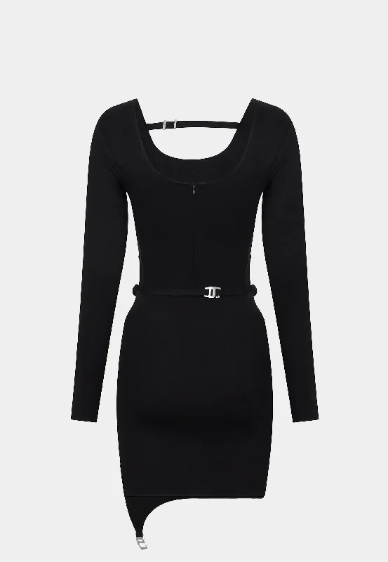 Heliot Emil Orderly Jersey 
  Dress Black