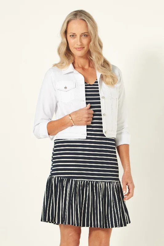 Lemon Tree Venus Dress - Navy Stripe