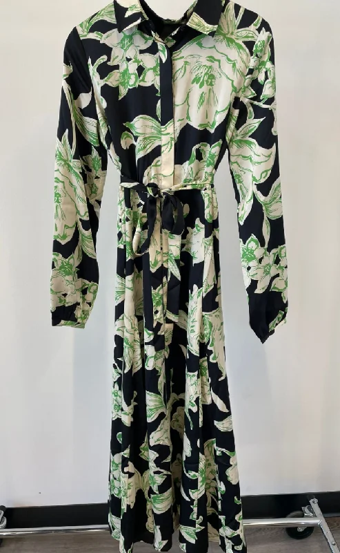 Lola Big Flower Belted Dress