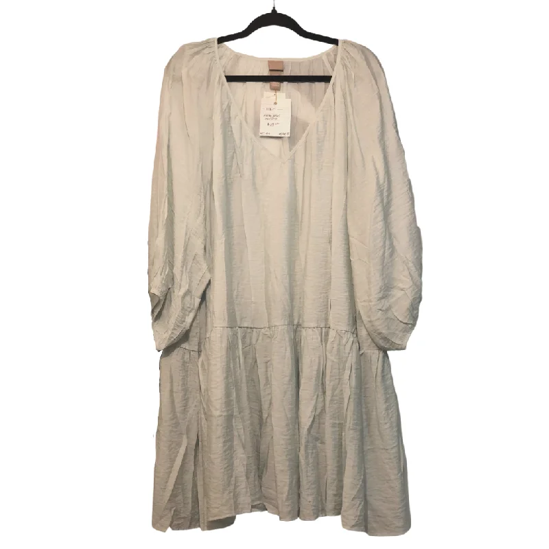 mint dress with puffy sleeves - 4x