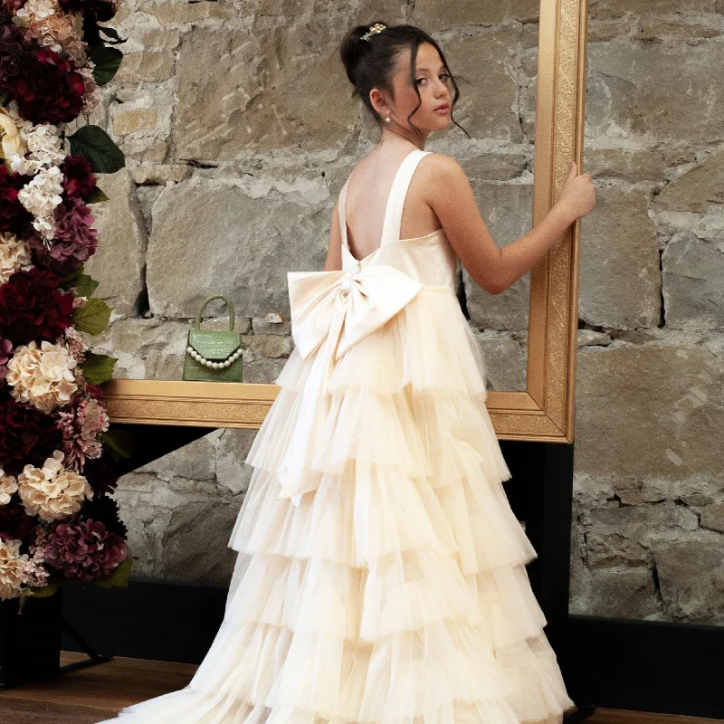 Monte Carlo Gown With Detachable Train