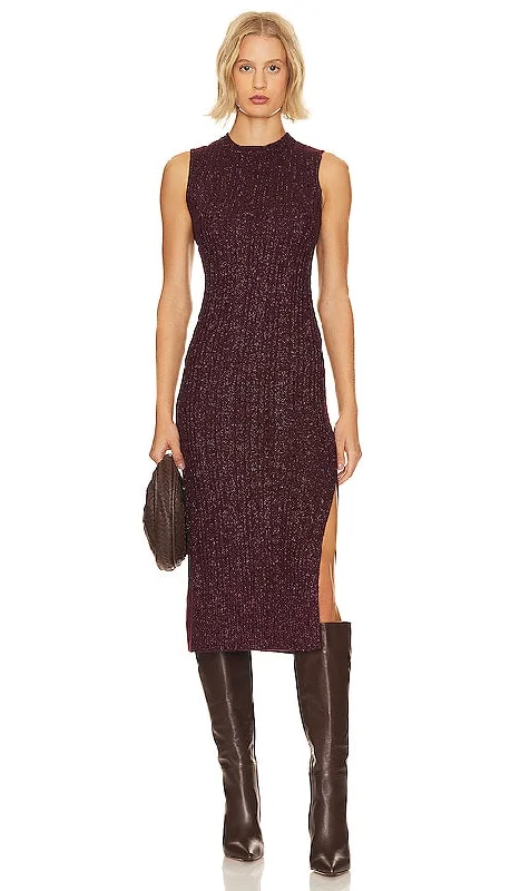 PAIGE Marium Dress in Burgundy