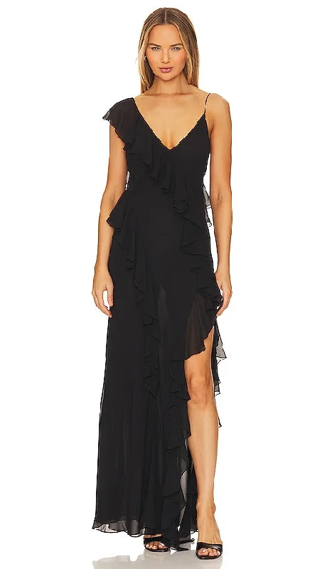 Ronny Kobo Olivialle Dress in Black