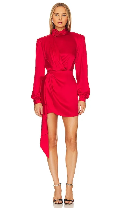 Ronny Kobo Rocky Dress in Red