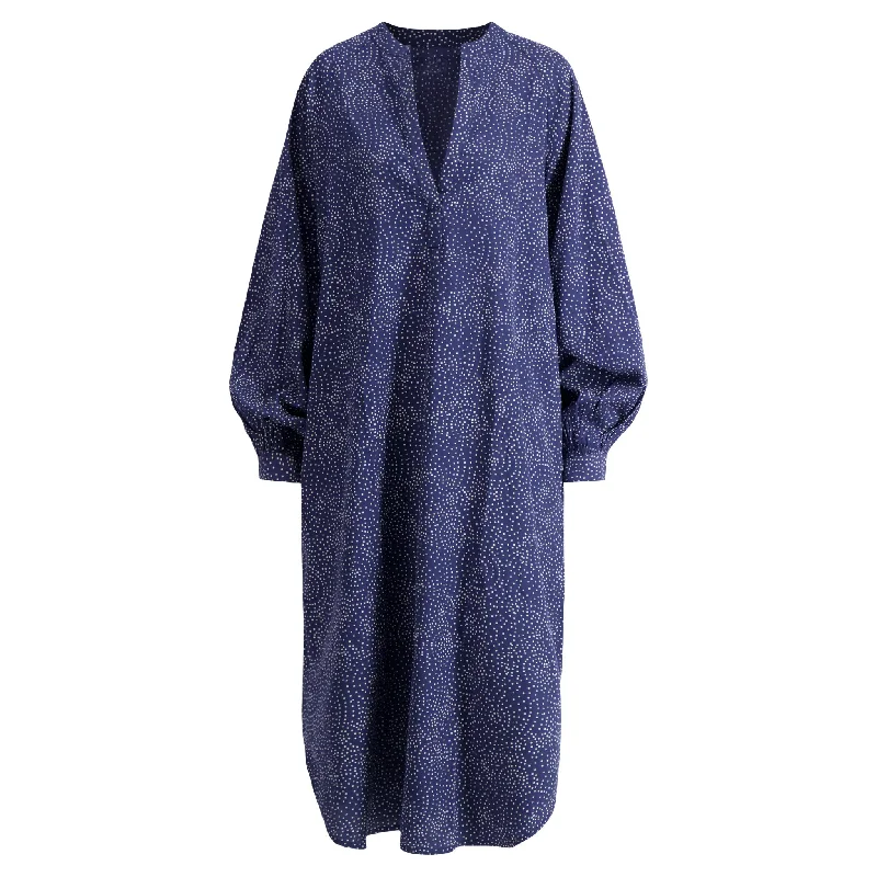 Ruby Dress in Indigo Constellation