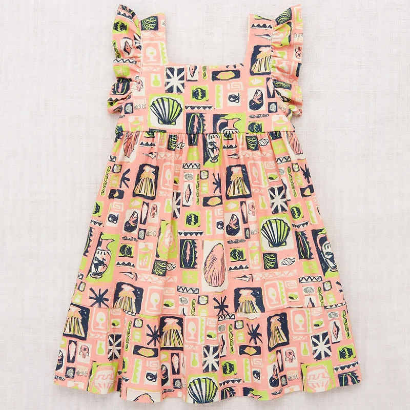 Ruffle Sleeve Dress in Flamingo Collection by Misha & Puff