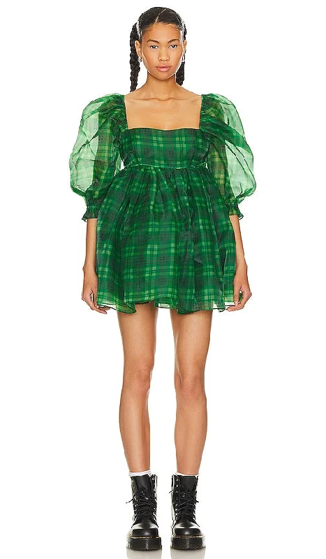 Selkie The Puff Dress in Green
