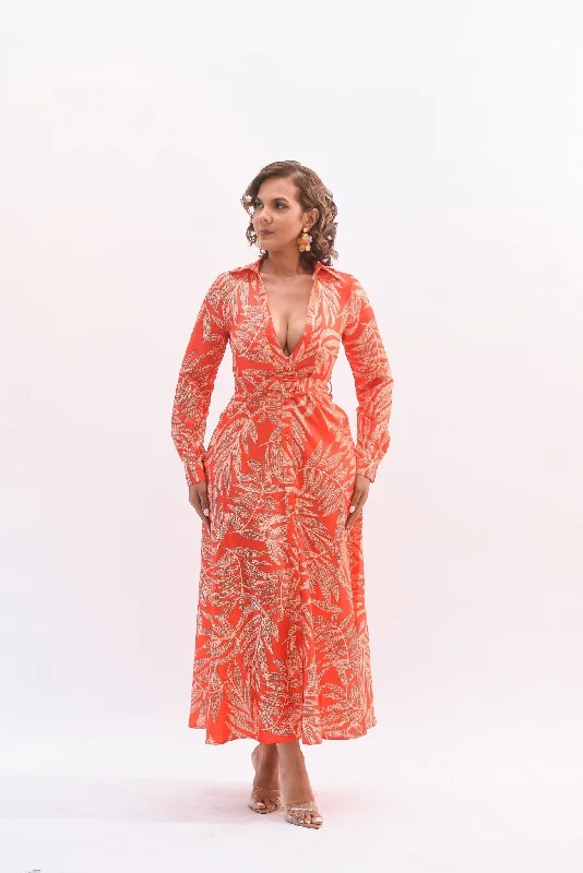 Sensational Dress Palms Orange