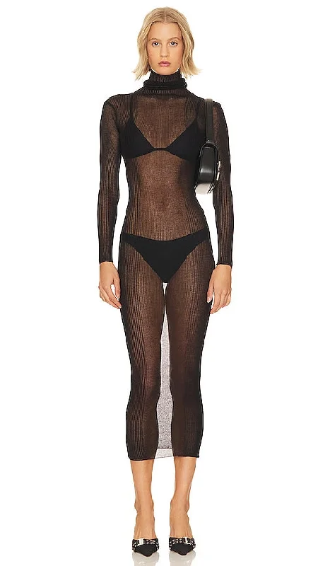 SER.O.YA Christine Dress in Black