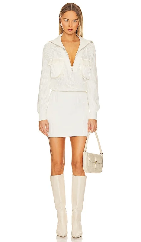 SER.O.YA Lottie Dress in White